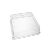 BONSON RPET SQUARE CAKE MEDIUM LID 70MM