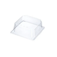 PET LID FOR PAPER TRAY 120X120X30MM