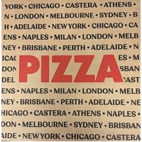 PIZZA BOX 11" PRINTED CITIES