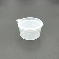 28ML WIDE PP PORTION CONTAINER HINGED