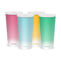 22OZ COLOURED COLD PAPER BIOCUP