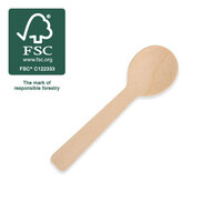 WOODEN TEASPOON 11CM