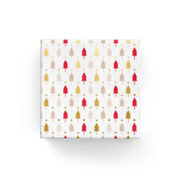 WRAP ROLL XMAS TREES BEIGE/RED 60CMX40M