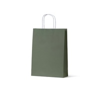 PAPER BAG GREEN STRING HANDLE MEDIUM