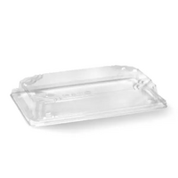 PET LID FOR BIOBOARD SUSHI TRAY MEDIUM