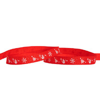 RIBBON G/GRAIN XMAS FUN RED 15MMX20M