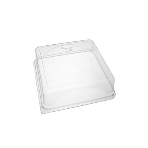 BONSON RPET SQUARE CAKE MEDIUM LID 70MM