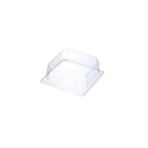 PET LID FOR PAPER TRAY 120X120X30MM