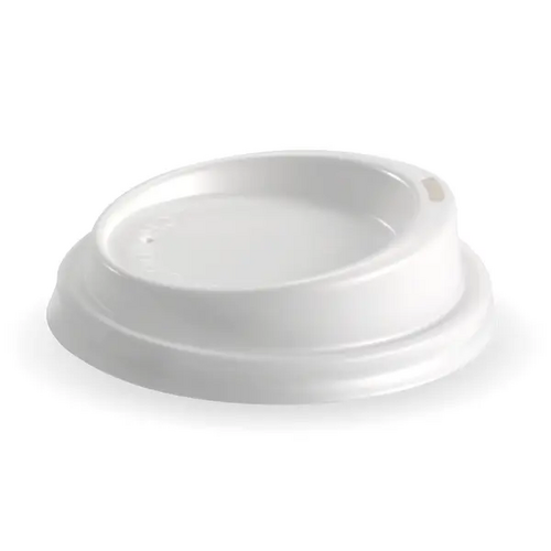 80MM SLOTTED PS WHITE COFFEE LID