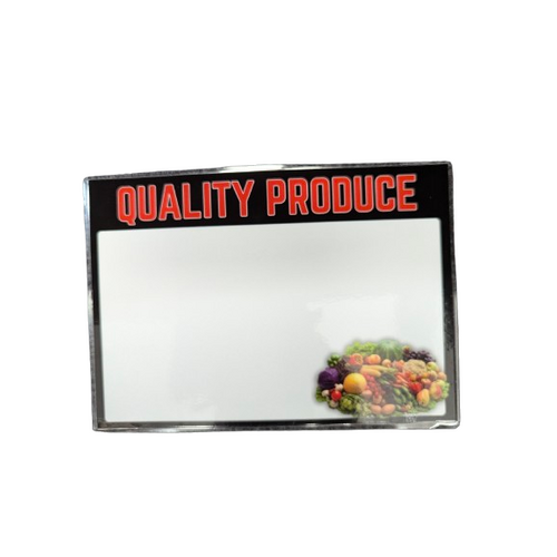 LAMINATED A5 SIGN QUALITY PRODUCE LS