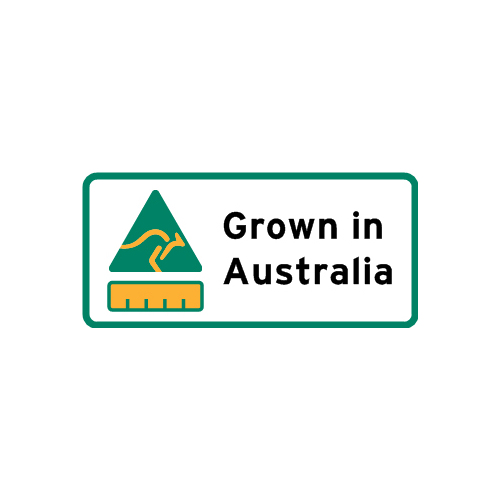 LABEL GROWN IN AUSTRALIA 33X17MM