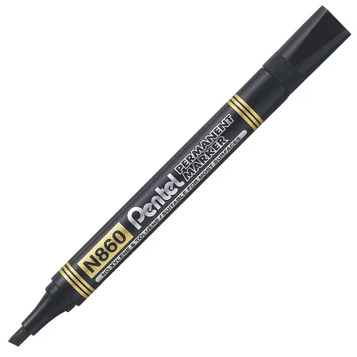 PENTEL MARKER CHISEL BLACK