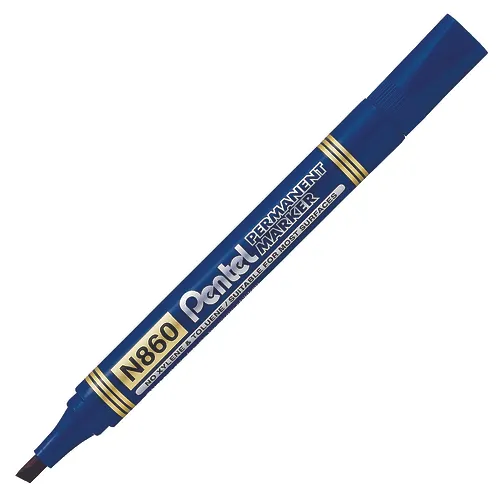 PENTEL MARKER CHISEL BLUE