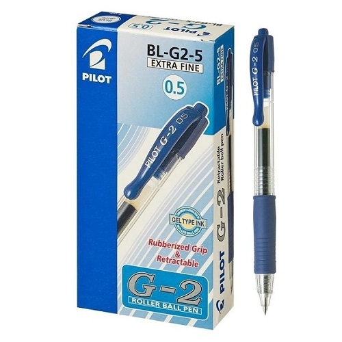 PILOT PEN BLUE BL-G2-5 XFINE RETRACTABLE