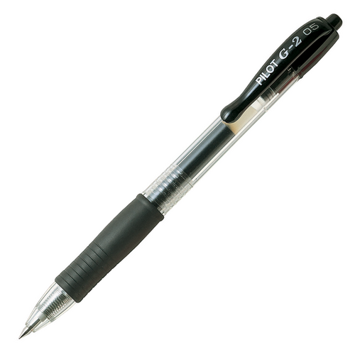 PILOT PEN BLACK BL-G2-7 FINE RETRACTABLE